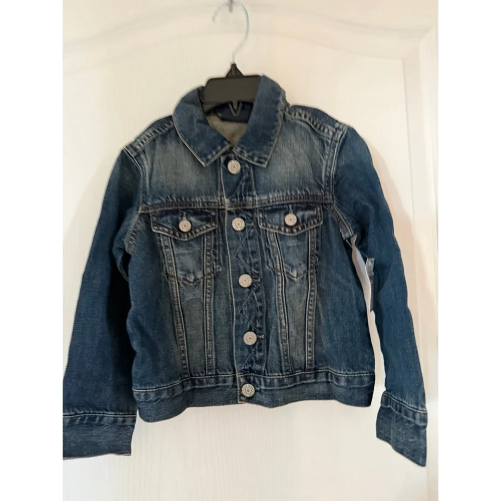 Boys Gap Disney Blue Mickey Mouse Jean Jacket 4T